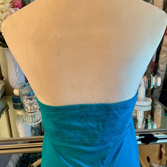 NWT Anthropologie Pilcro Turquoise, Cotton, Halter Top. Super Cute! Medium - Picture 2 of 6